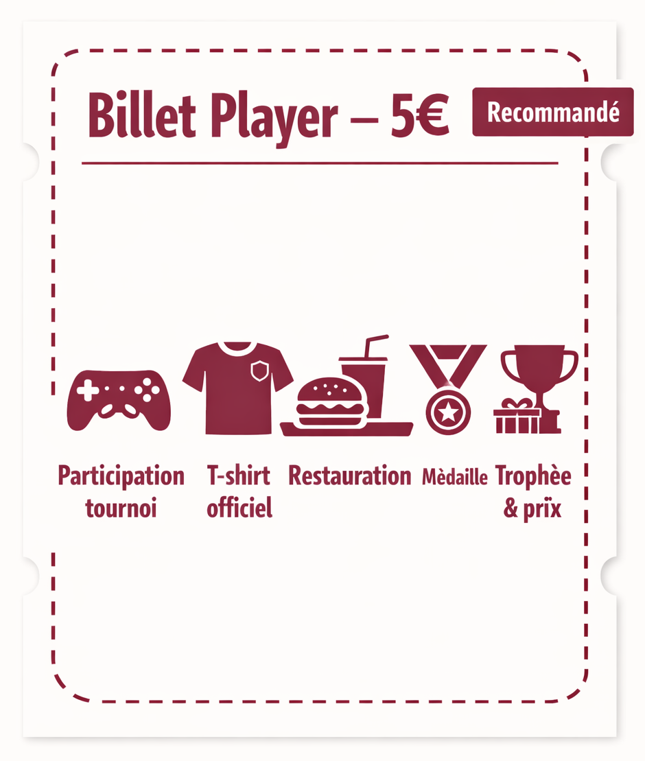 Billet Player – 5 euros pour participer aux Olympiades MIAGE IDF